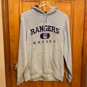 Reebok NY Rangers NHL Grey Hoodie